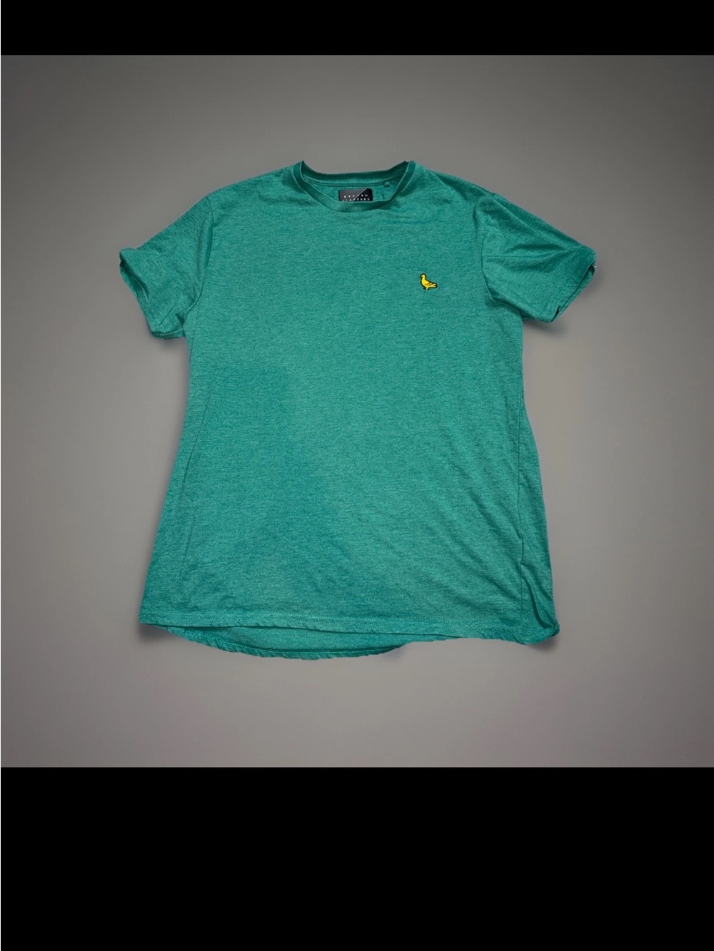 Men's Teal Short-Sleeve Crew Neck Shirt